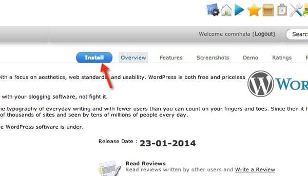Cài đặt WordPress nhanh