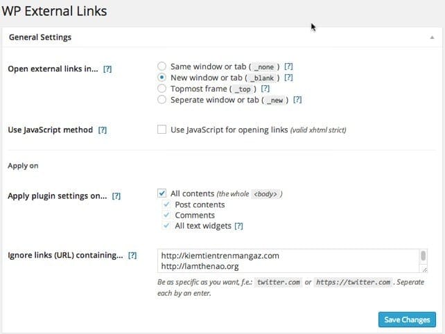 Plugin giới hạn outlink