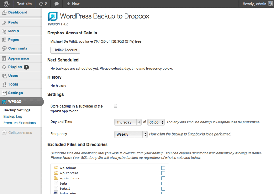 wp-to-dropbox