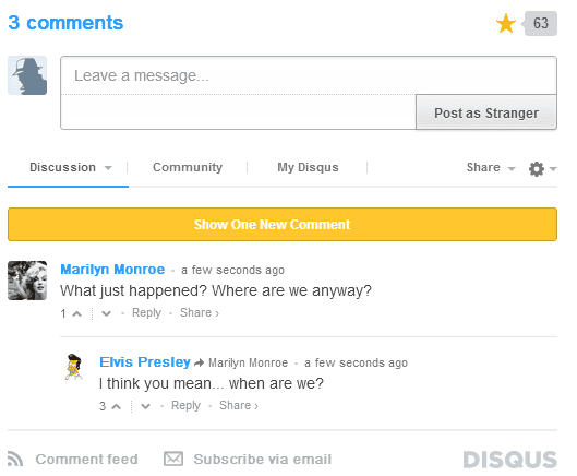 Disqus Comment System