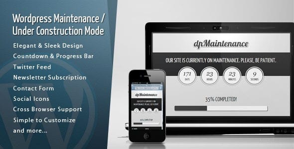 WordPress Maintenance - Under Construction Mode