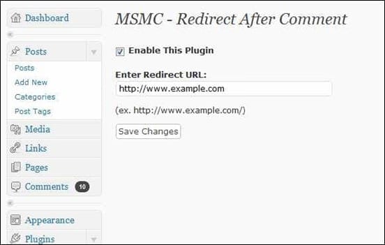 Redirect After Comment