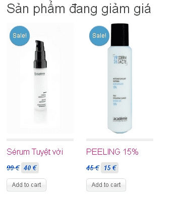 Sản phẩm giảm giá