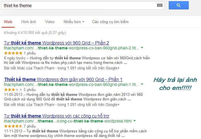 Vì sao Google Rich Snippet không hiển thị?