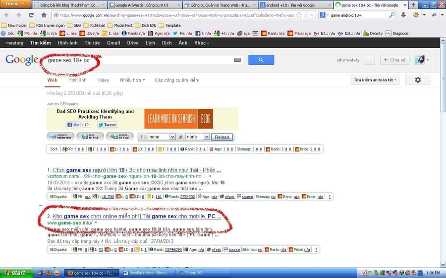 Cách SEO từ khóa với Google Site