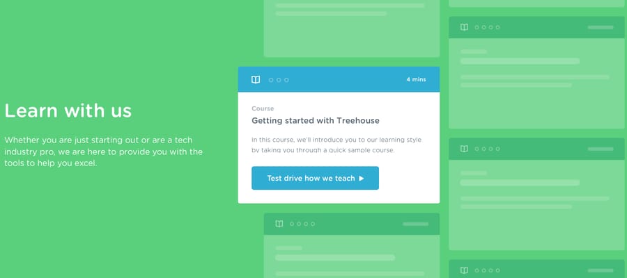 TeamTreeHouse có nhiều khoá học về Web Design