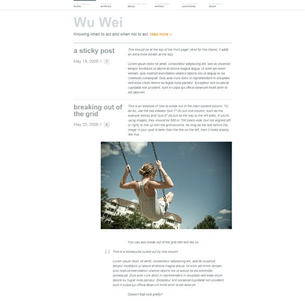 Typography Theme đẹp mắt cho WordPress