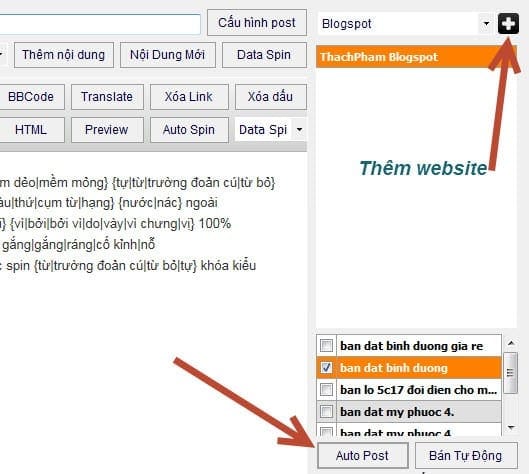 Tự đăng bài lên website