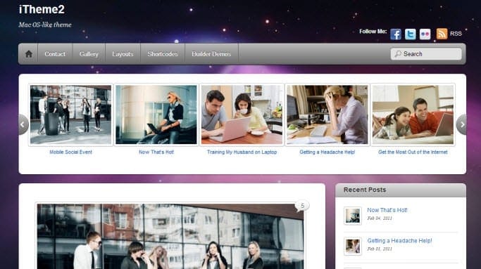 Theme WordPress phong cách mac