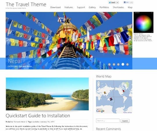 Theme dạng blog miễn phí hỗ trợ HTML5