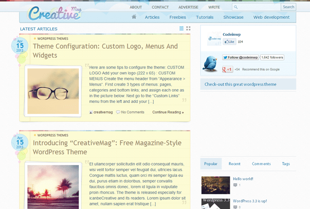 CreativeMag thích hợp cho các blogger nữ