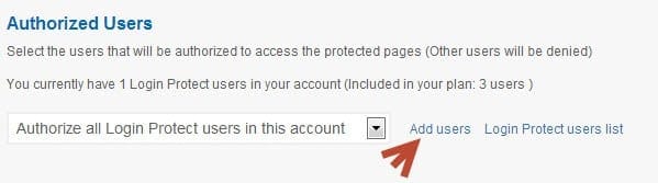 Thêm user vào Login Protected