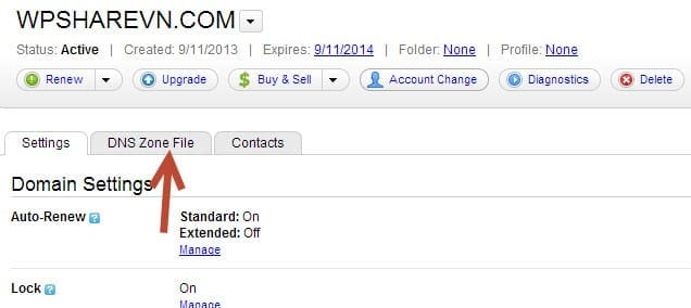 Sửa DNS của tên miền tại Godaddy