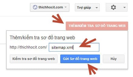 Tạo XML Sitemap và gửi website lên Google