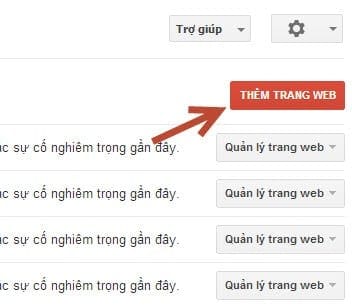 Thêm website vào Google Webmaster Tools