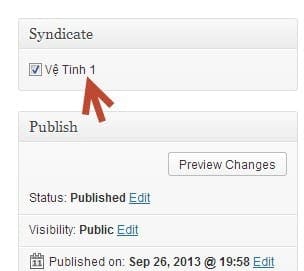 Sync bài viết