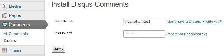 Cài đặt plugin Disqus