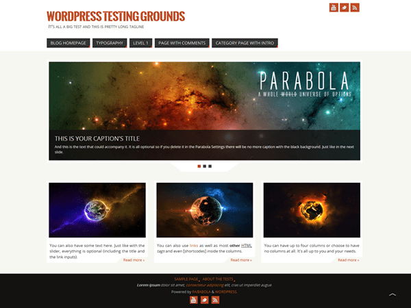 Parabola Theme