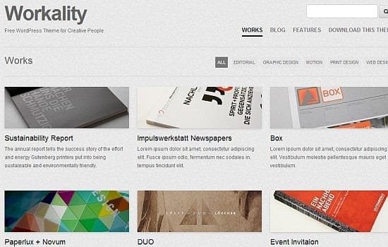 Workality - Theme dành cho Designer.