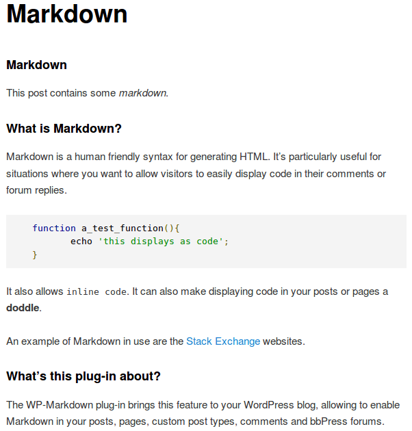 Nội dung bài viết soạn bằng Markdown