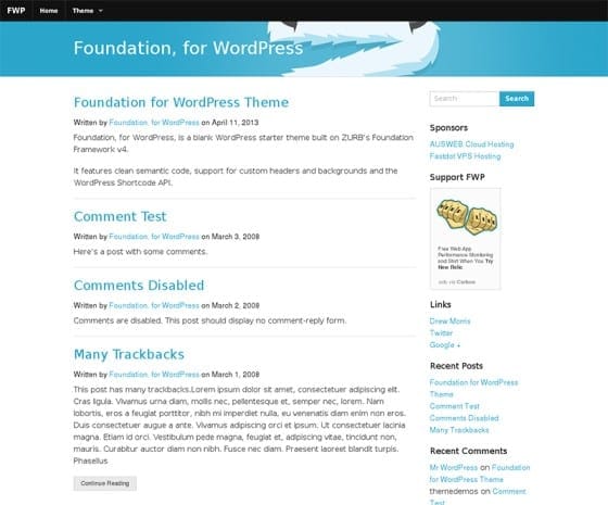 Foundation for WordPress