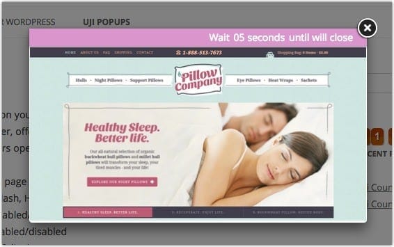 Tạo popup có hiệu ứng đếm ngược