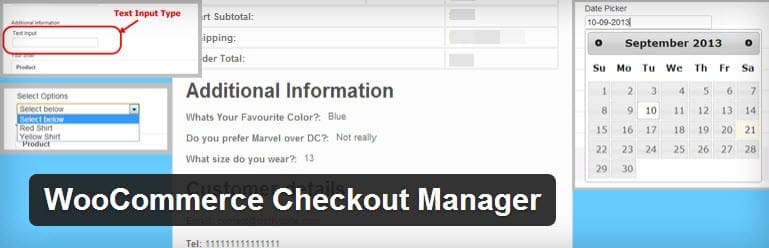 Woocommerce Checkout Manager plugin