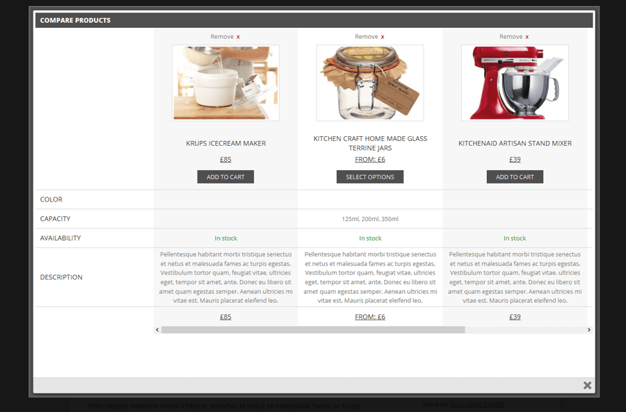 Thêm tính năng so sánh sản phẩm Woocommerce