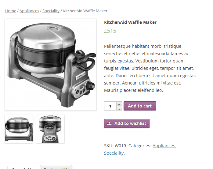Woocommerce Wishlist