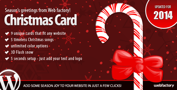 Plugin tạo trang lời chúc Noel cho WordPress