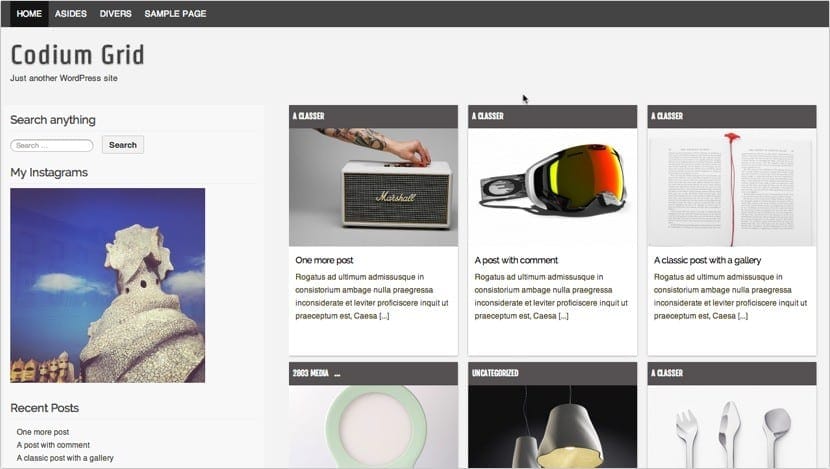 Codium Grid Theme