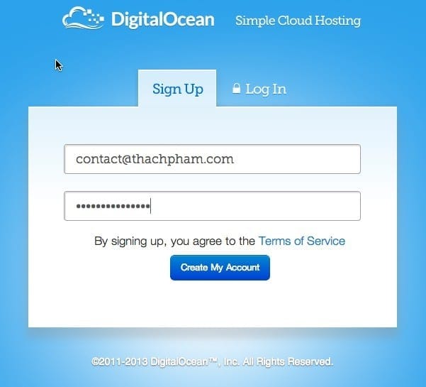 Đăng ký tài khoản DigitalOcean để mua VPS giá rẻ