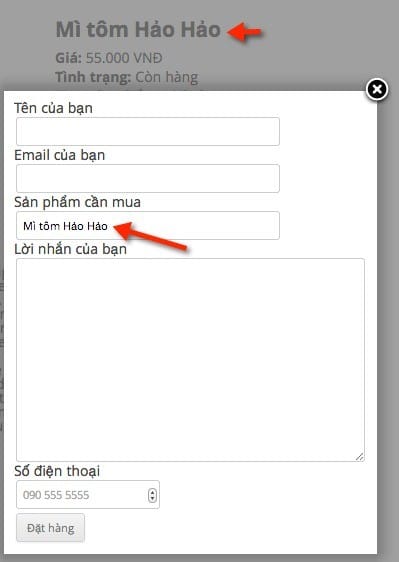 Lấy giá trị trong bài viết đưa vào form