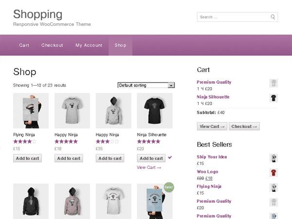 Shopping - Theme miễn phí cho Woocommerce