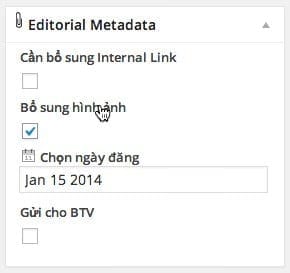 Thêm metadata vào bài