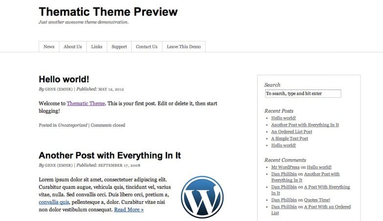 Thematic Framework