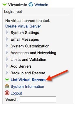 vitrualmin_list_vitrualserver