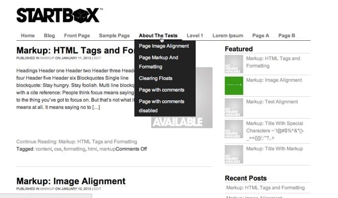 StartBox Framework