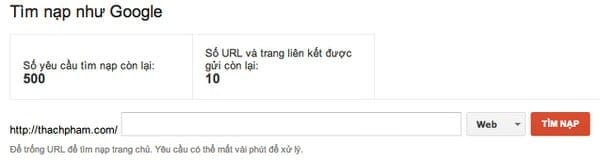 Giao diện tìm nạp như Google