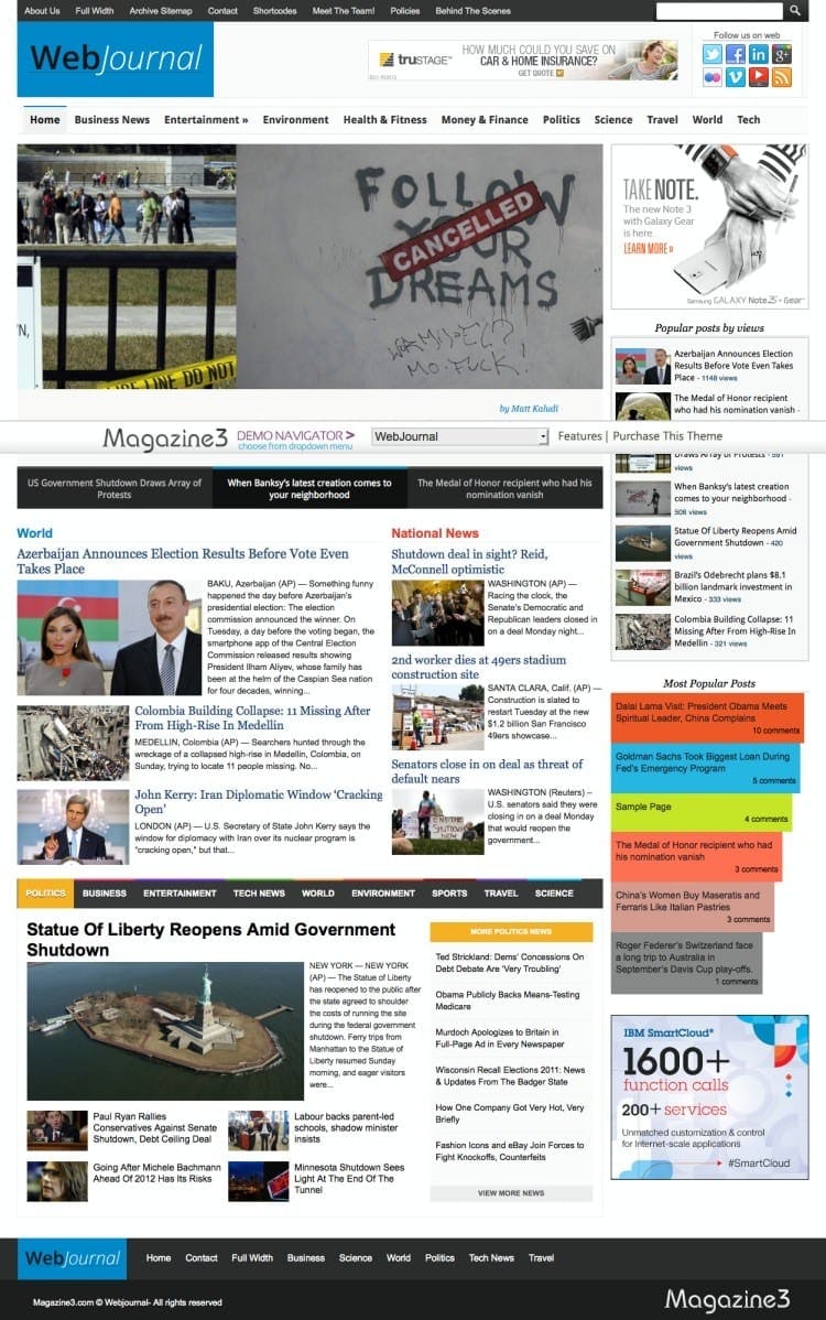 WebJournal - Theme site tin tức tổng hợp