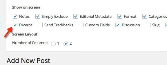 enable-excerpt-wordpress