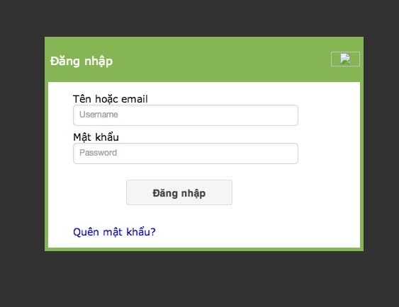 Hiệu ứng Dialog Box đơn giản