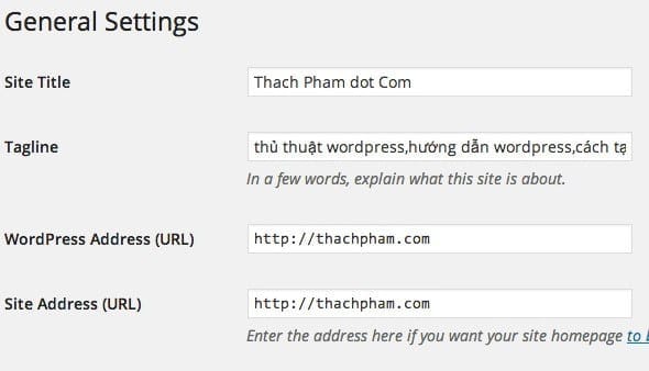 Sử dụng cấu trúc tên miền không có WWW