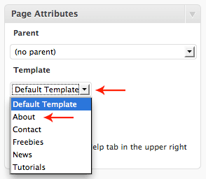 wordpress-custom-template