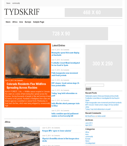 Tydskrif-theme