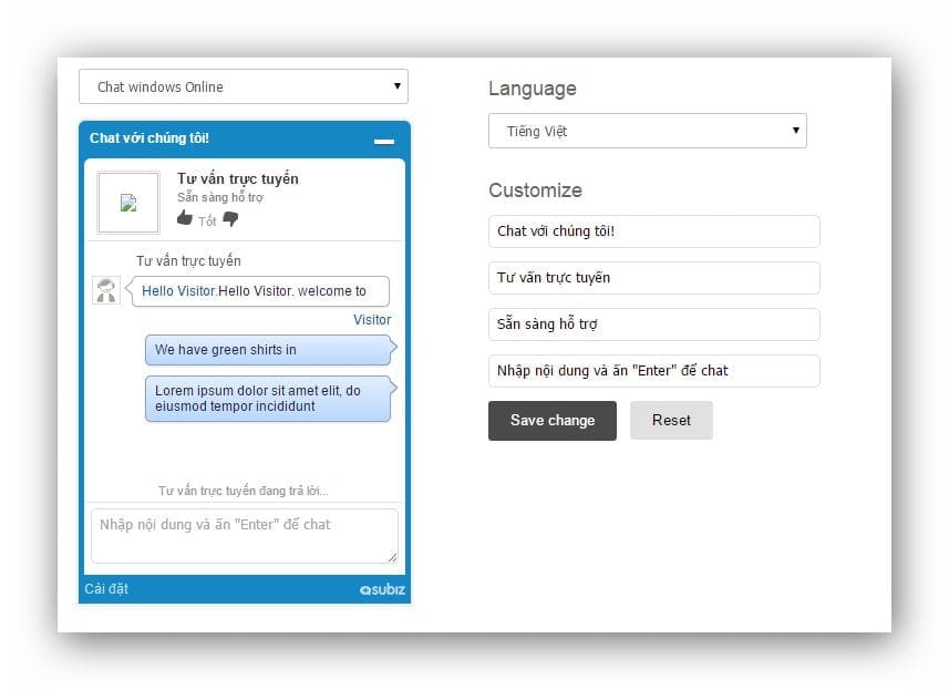 subiz-languages