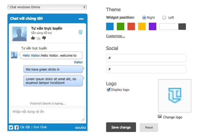 subiz-theme-customize