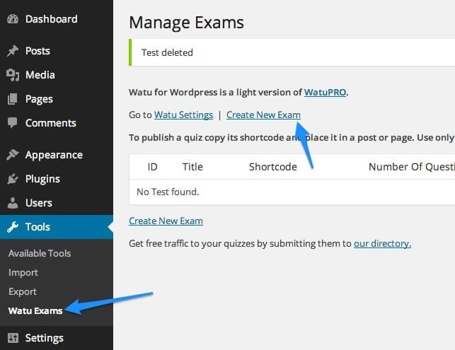 watu-create-new-exam