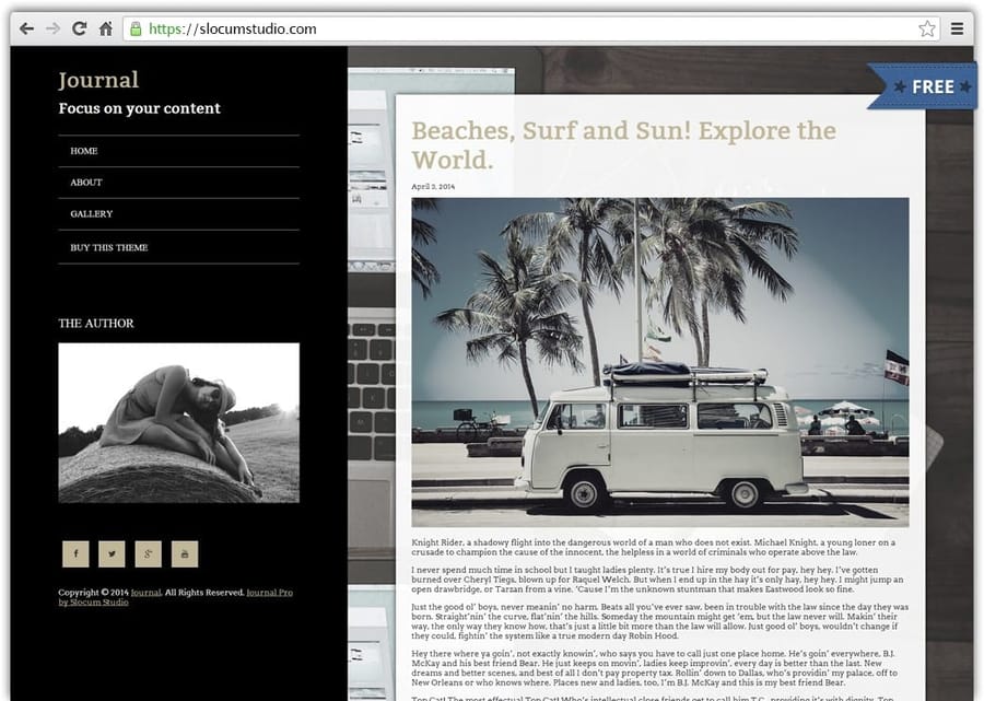 journal-free-theme
