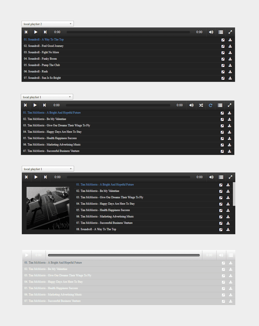 responsive-html5-music-playlist